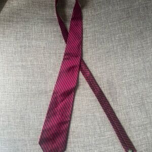 Ralph Lauren Red and Black Striped Tie